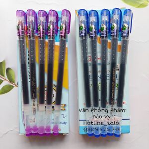Hộp 12 cây bút gel Gstar GP 02 đầu bi 0.5mm ( mực khống xóa được màu mực rất đẹp )