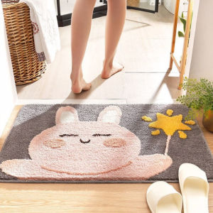 Cartoon Floor Mat Bathroom Anti-slip Carpet Soft Durable Absorbent Doormat Cute Home Decoration