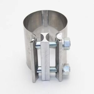 FLYING Stainless Steel Exhaust Pipe Clamp 40/45/50/55/57/60/63mm Universal Steel Pipe Clamp Strong Exhaust Clamp Car Exhaust System