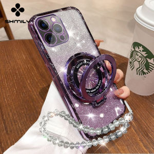 For Infinix Hot 50 Hot 50i Hot 40 Hot 40i Hot 40 Pro Hot 50 Pro+ Hot 30 Hot 30i Hot 30 Play Hot 30 Play NFC Stylish Glitter Phone Cover Luxurious Electroplated Soft Silicone Phone Case+hand Strap+folding Ring Bracket