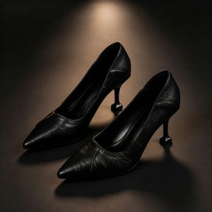 Free Shipping WomenS Two-Way Wear Low Heels 2026 Spring New Style 3Cm High Heels 5Cm Mid-Heel Cat Heel Black Professional Work Shoes