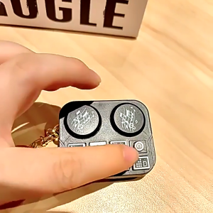Đa năng DJ bàn xoay Keyring cho các nhạc sĩ và người hâm mộ thời trang thủ công từ mạnh mẽ thời gian dài sử dụng nhựa