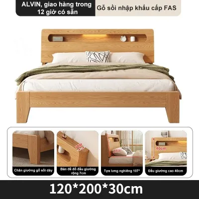 BMZAR Giường Ngủ Giường Pallet Gỗ Thông Mới Đẹp Chất Lượng gỗ thật 100%1m8/1m5/1m2 giảm giá 50%