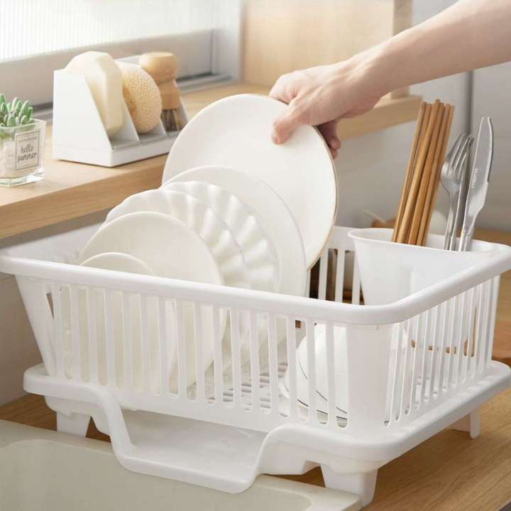 Plastic Dish Lazada Dish Organizer Expandable Kitchen Storage