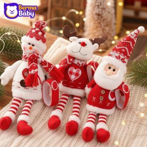 Christmas Plush Curtain Tieback Buckle New Style Upgraded Design Affordable Price Santa Elk Window Party Decor Ornaments
