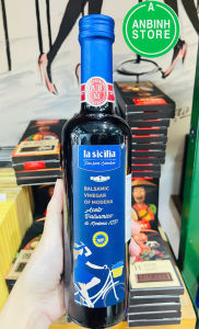 Date 05/29 Giấm Balsamic Modena La Sicilia Ý 500ml - Balsamic Vinegar of Modena