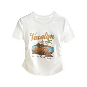 Wonderlandkids Girls Sets Summer Fashion Korean Style Cargo Pants Shirt pants Two-piece Set 2-11Years