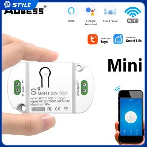 Thiết Bị Bật Tắt Thông Minh WIFI Tuya 10A Công Tắc Điều Khiển Giọng Nói Hẹn Giờ Điều Khiển Từ Xa Không Dây Điện Thoại Di Động Tuya Phiên Bản Mới Tự Động Hóa Nhà Thông Minh Tương Thích Với Tuya Alexa Goo-gle Home