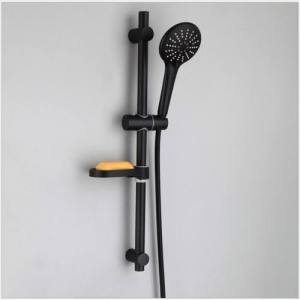 Shower Tiang + kran cabang 1 set Hitam/Shower Set Hitam/Paket Shower Tiang kepala besar dengan 3 variasi air + Kran