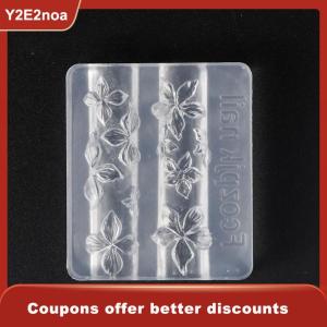 【Y2E2noa】 1 3Pcs Lily Flowers Nail Carving Mold 3D Silicone Hawaii Hibiscus Flowers Petals Modeling Templates Clear Nail Tools