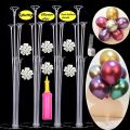 Party Things 1Set 70CM Clear Table Balloon Stand Column Upright Balloon Stand Party Table Decorations.. 