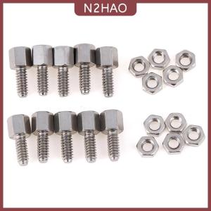N2HAO 10 Bộ Bu Lông & đai ốc đầu tiêu đề 5 + 7mm Vít nối tiếp D-Sub VGA