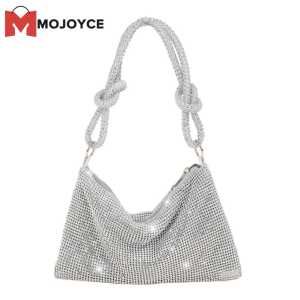 MOJOYCE Túi Cầm Tay Dạ Tiệc Đính Đá Cho Nữ Túi Đeo Chéo Đính Đá Pha Lê 102X63 Inch Ví Thiết Kế Tinh Tế Có Thể Tháo Rời Lấp Lánh Cho Kỳ Nghỉ Du Lịch