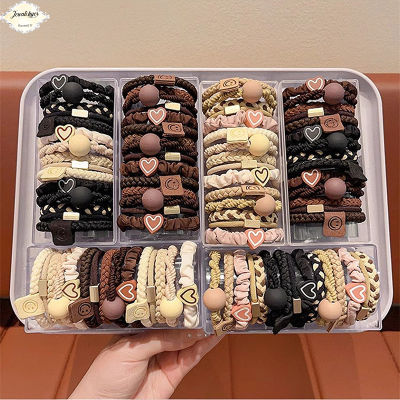 Set 5 dây cột tóc vintage màu tối đơn giản nhẹ nhàng tinh tế nhiều mẫu mã cho nữ CT30