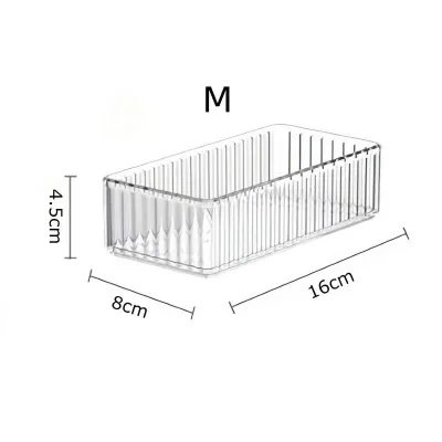 Khay Chia Ngăn Kéo Trong Suốt Khay Nhựa Đựng Mĩ Phẩm Có Thể Xếp Chồng Siêu Dày Dặn-HAUSE