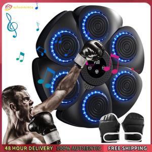 Winnereco Music Boxing Machine Smart Bluetooth-Compatible Boxing Machine Wall Mounted Type C Charging with Gloves for Home Workout