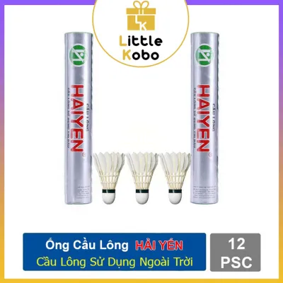 [Hải Yến] Ống Cầu Lông Hải Yến Bạc Dài 12 Trái Chính Hãng Chất Lượng Cao 6 12 Trái Cầu Lông Dùng Tập Luyện Thi Đấu Phụ Kiện Thể Thao
