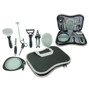 8-in-1 Pet Grooming Kit Set/ Pet Cleaning Care Set / Tools for Dog & Cat Hair & Nail Care Rainbow Culture