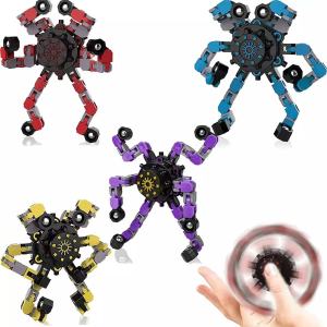 Fidget Spinner Diy Deformable Stress Relief Toy Fingertip Spin Top Antistress Toy Kids Goodie Bag