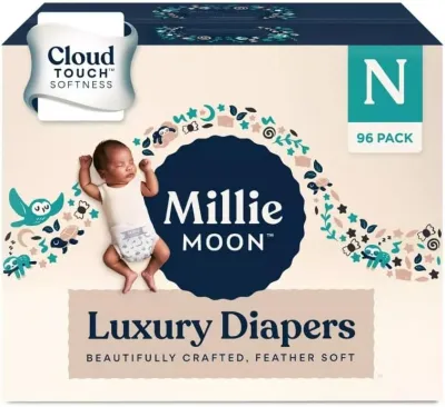 Millie Moon Luxury Diapers - Size Newborn- 96ct