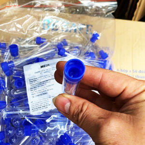 Ống nghiệm thí nghiệm phi 16 - 10ml Ống nghiệm có nắp nút xanh 10ml phi 16