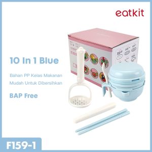 Eatkit Multifungsi Grinding Bowl Baby Food 10 in 1 Maker Alat Pembuat Makanan Mpasi Bayi Alat Saring