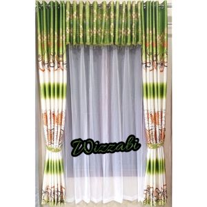 Gorden satu set poni atas pintu gorden jendela full poni bahan blackout mewah tapi murah