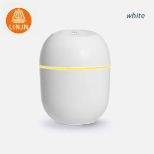 LinJn Air Humidifier LED Ambient Light Spray Humidifier Aromatpy Essential Oil Diffuser USB Rechargeable Air Purifier