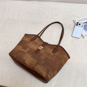 2026 New stylish and trendy large-capacity casual everyday simple Korean-style shoulder tote bag