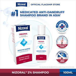 [NIZORAL OFFICIAL STORE] Nizoral ® 2% Ketoconazole Anti-dandruff Shampoo 100ml | For Dandruff Seborrheic Dermatitis & Pityriasis Versicolor