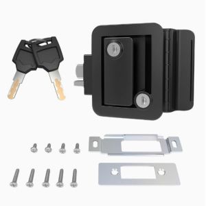 YIDIA Wear-resistant RV Door Lock 2 Keys Anti Theft Camper Lock Replacement Kit Durable Safe Entry Door Lock Travel
