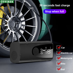 150 PSI Wireless Car Air Pump Portable Air Pump Electric Car Inflator Car Inflatable Pump with LED Lamp Smart Digital Tire Pressure Detection For Bike Motorcycle Ball