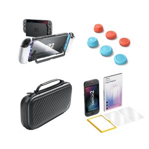 JSAUX Nintendo Switch 2 Protection Starter Kit Switch2 Accessories Case Bundle Gift Screen Protector Casing Travel Bag