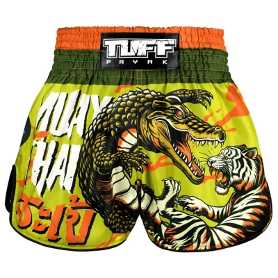 TUFFPAYAK Muay Thai Shorts Boxing Shorts กางเกงมวยไทย กางเกงกีฬา กางเกงซ้อมมวย กางเกงฟิตเนส กางเกงออกกำลังกาย (Lord of the Deep)