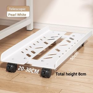 CPU Stand Mobile with Caster Wheels CPU Holder Adjustable Wide PC Tower Holder With Rolling Wheels