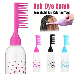 170ml Hair Dye Applicator Bottle With Root Comb Brush Salon Hair Coloring Styling Tool