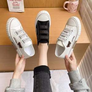 COD Bayar Ditempat Sepatu Tali Kanvas Sepatu Import Sepatu Wanita Cewek Sepatu Sneaker Wanita 2022