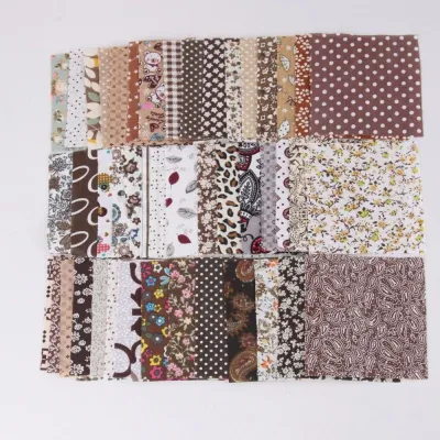 BETTERFORM 50Pcs Mixed Style Square Patchwork DIY 10x10cm Cotton Fabric Cloth Sewing Material Quilting Fabric Bundles For DIY Sewing and Handicraft Making