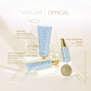Verlumi Luminous Beauty Set with Cleanser Serum & Cream Whitening Skin Care Set