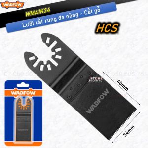 Lưỡi cắt gọc đa năng WADFOW WMA1K34 dùng cắt gỗ chất liệu HCS răng cưa dạng rãnh hướng 1 bên lưỡi cắt rung cắt gỗ phụ kiện máy cắt rung
