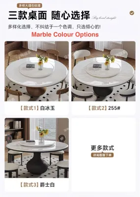 HX Premium marble table dining table marble / Sintered stone 2 options multi colors white marble 大理石餐桌 (ETA:1mth)