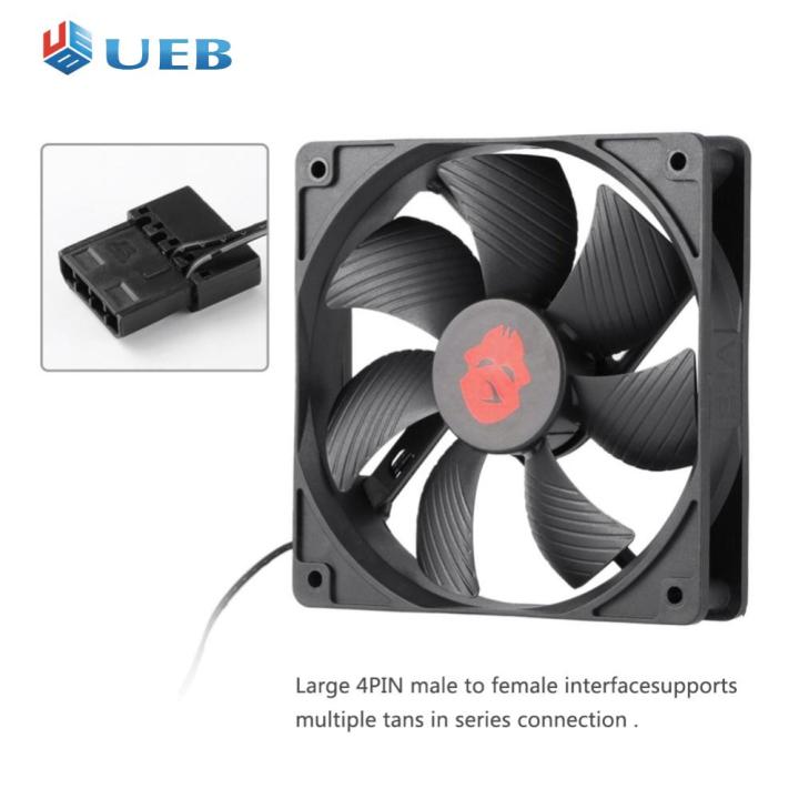 12cm 4 Pin High Speed Desktop Chassis Fan Large Air Volume PC Case ...