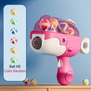 Indoor/Outdoor Whale Sticky Ball Gun Shooting Competition Puzzle Toy for kids