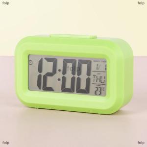 [COD] folp LED Digital Night Glow Alarm Clock Electronic Alarm For Home Office Backlight Snooze Calendar Clock Temperature Electronic Clock