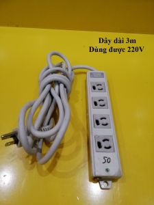 Ổ cắm nội địa Nhật Toshiba dây dài 3m 4 ổ cắm (mã 50)