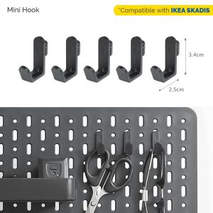 Pegboard Organizer Kitchen Organizer IKEA SKADIS | Wall Shelf Accessories Hanger Board Perforated Display Board