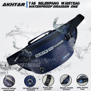 Waistbag Slingbag Waterproof Tas Pinggang Selempang Ringan Anti Air Pria