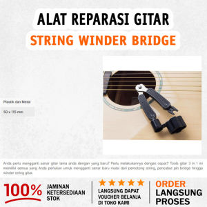 Guitar Tool 3 in 1 | String Winder + Bridge Pins Puller + String Cutter
