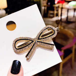 HelloBabyU คลิปผมคริสตัลสไตล์ชิคสำหรับผู้หญิง ดีไซน์โบว์และหัวใจสวยหรู เครื่องประดับผมแฟชั่นทันสมัย