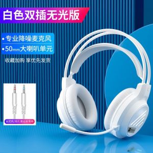 Built-in Wired Over-Ear Headphones Noise Cancelling for Laptop Tablet Phone Live Streaming Dual-Use with Microphone Huaqiangbei
